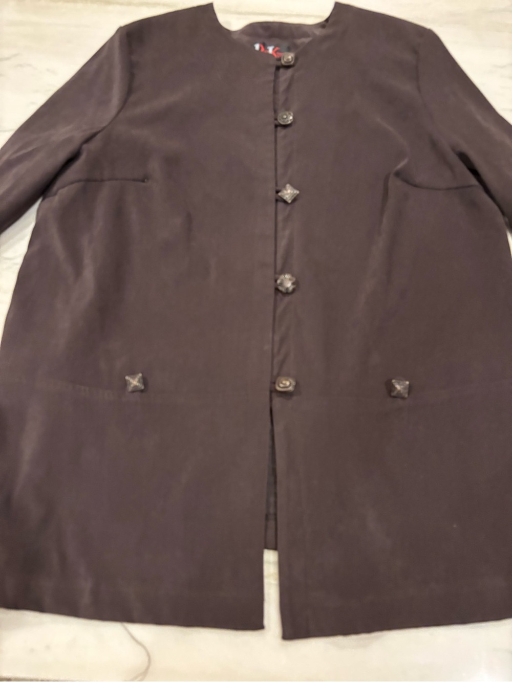 Vintage R and K Dark Brown Casual Button-Front jacket